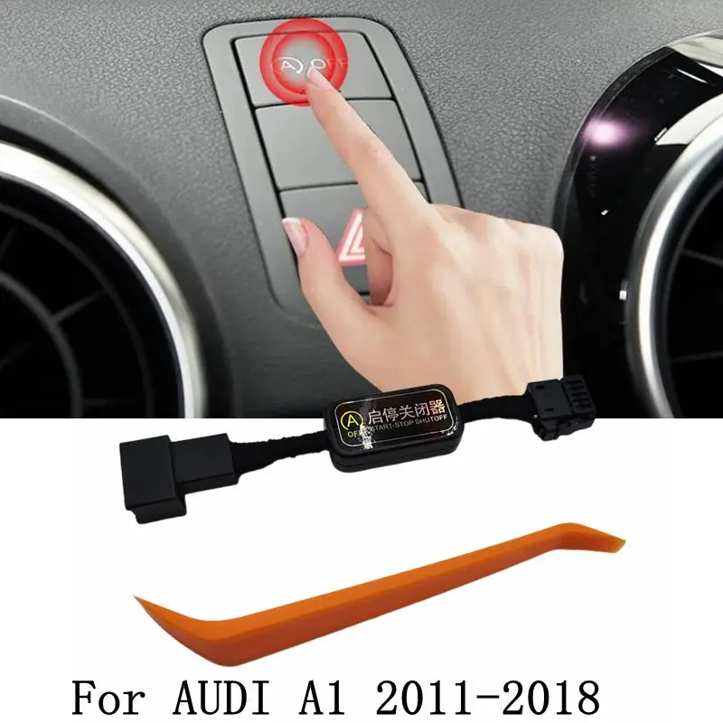 لأودي A1 2011-2018 سيارة التلقائي وقف بدء نظام المحرك قبالة إغلاق التحكم الاستشعار التوصيل الذكية وقف إلغاء اكسسوارات السيارات