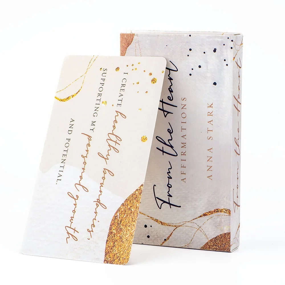 40 Beautiful Affirmations Open Your Heart Space Carefully Created 11x6cm Card Size Self-Help Positive Thinking Quotes