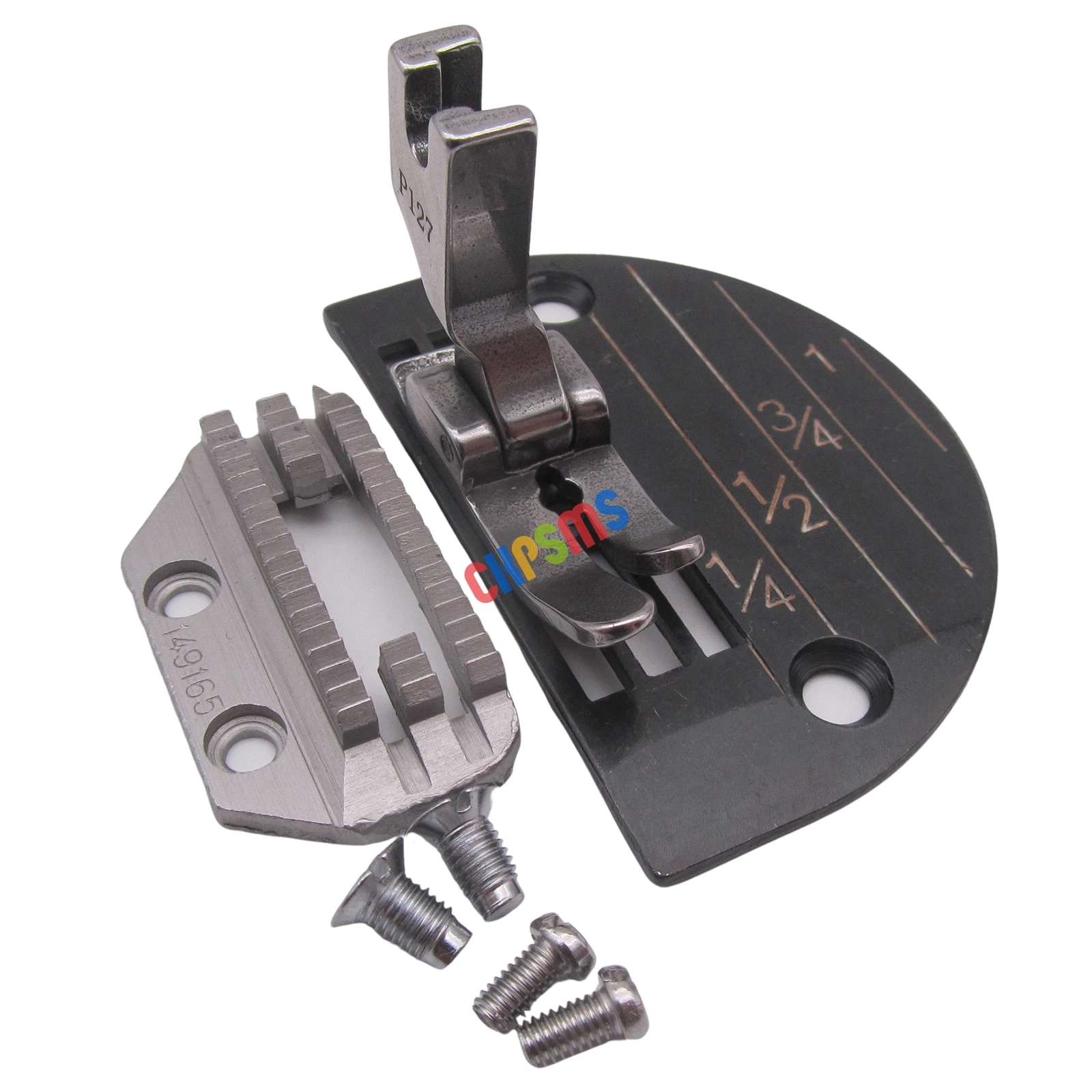 

Heavy Needle Plate & Feed Dog & Presser Foot FOR JUKI DDL-555, DDL-8500, DDL-9000 Singer 31-15, 95, 96, 195K, 196K, 491D