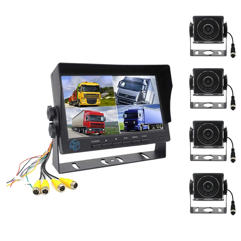 4 Channels Reversing Image Surround Truck 21V  360 Camera Reverse System PZ613-4AHDnew