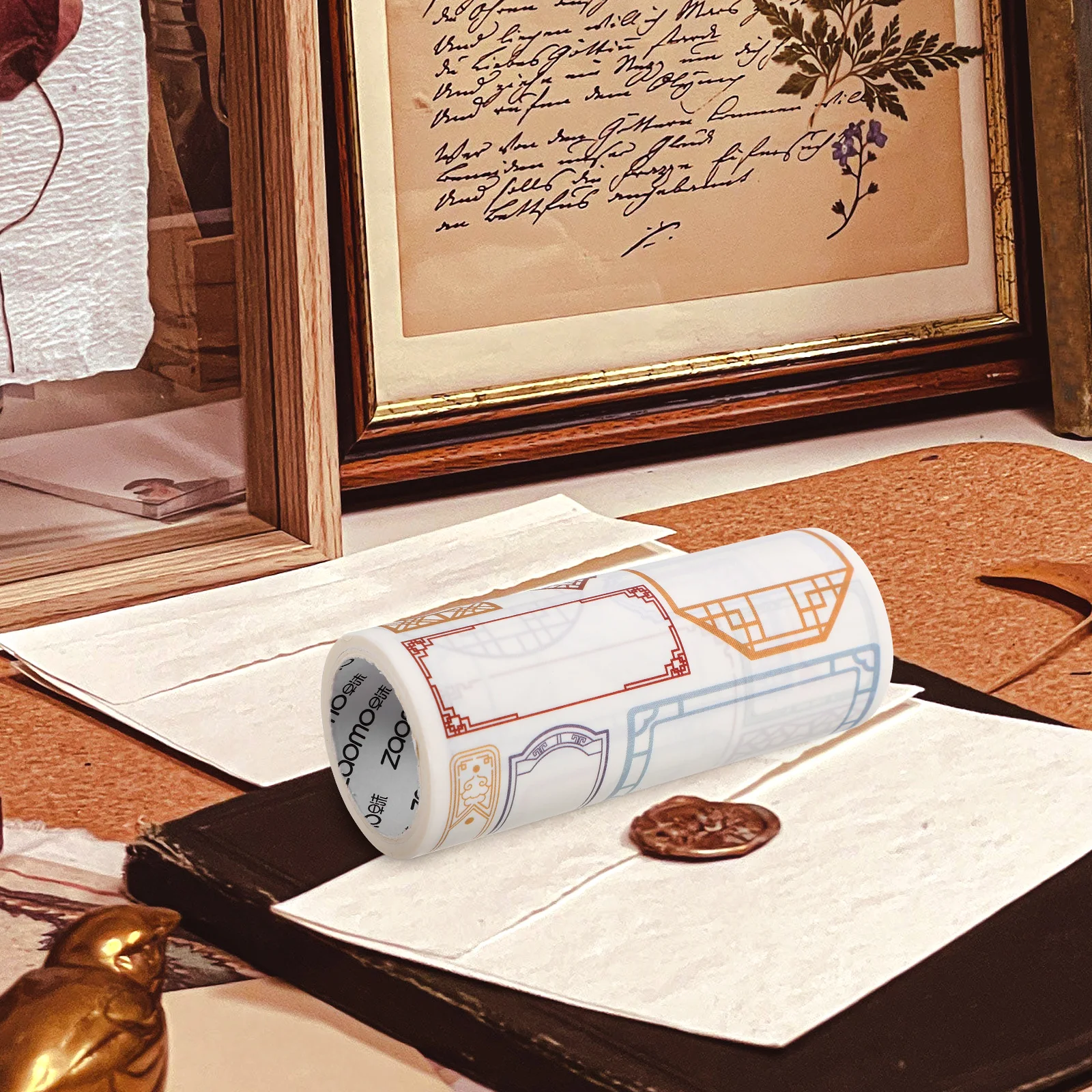 

1 Roll Washi Tape Chinese Style Vintage Calligraphy 10cmx3m DIY Decoration Scrapbook Journaling Supplies Sticker Roll