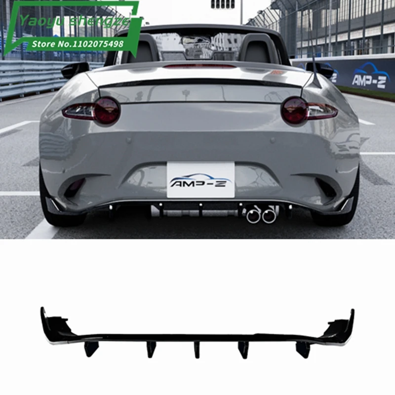

Car Rear Bumper Lip Diffuser Spoiler Splitter Protector For Mazda MX-5 Miata ND 2016+ Auto Accessories