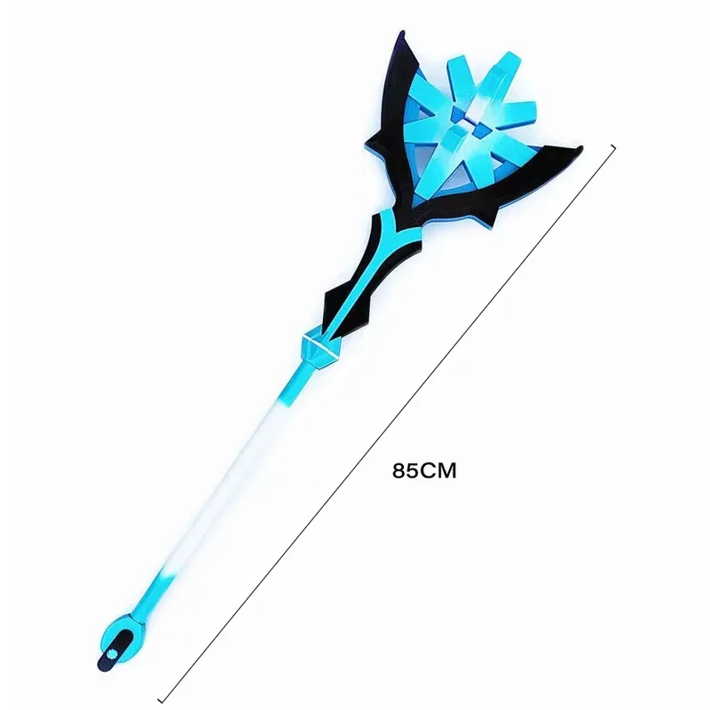 ゲーム原神氷水火 118 センチメートル杖おもちゃアニメアビス魔術師ギフト小道具ステージショーアクセサリー ty'4