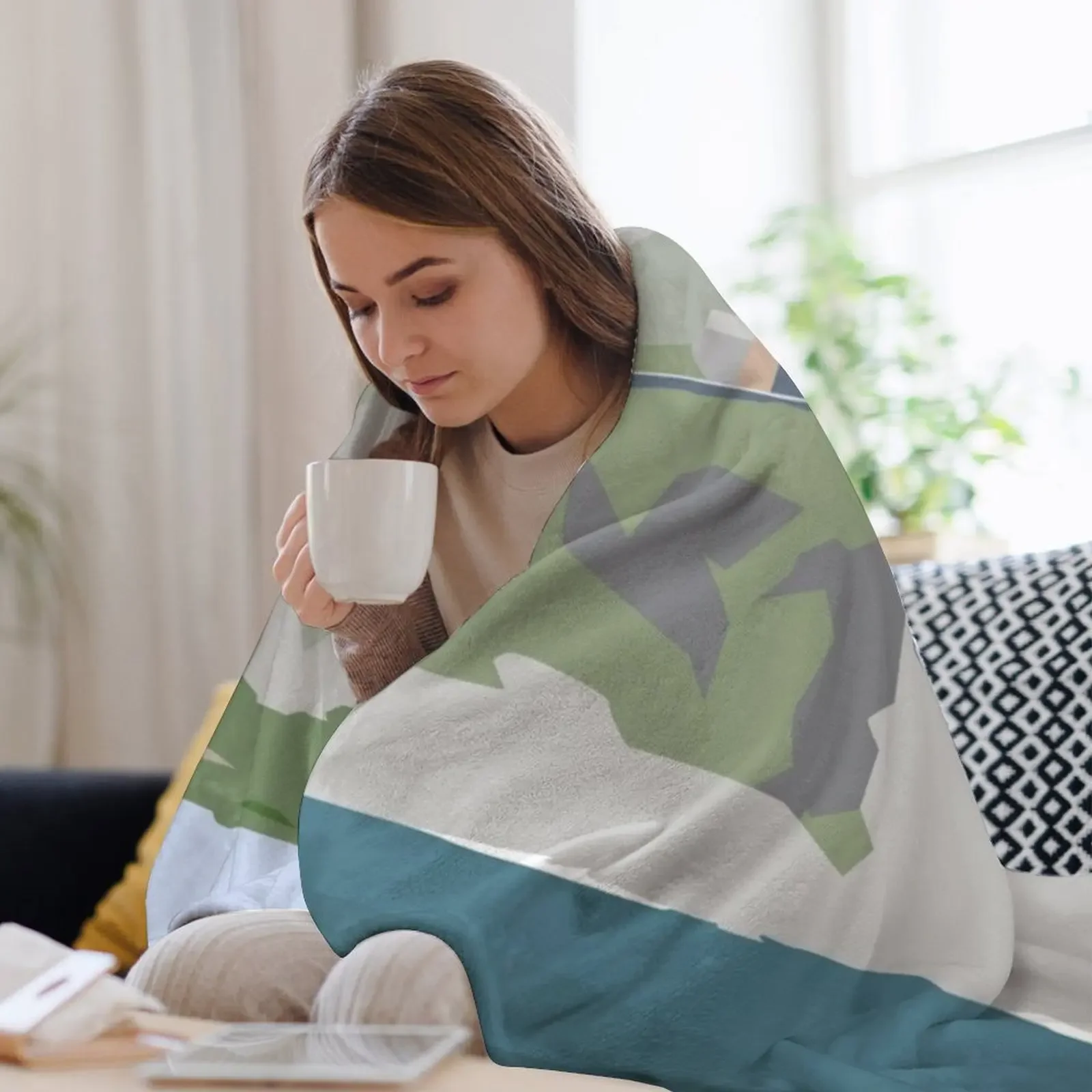 بطانية رمي منارة نقطة البداية من البحر، بطانيات فردية مزخرفة للشتاء الدافئ