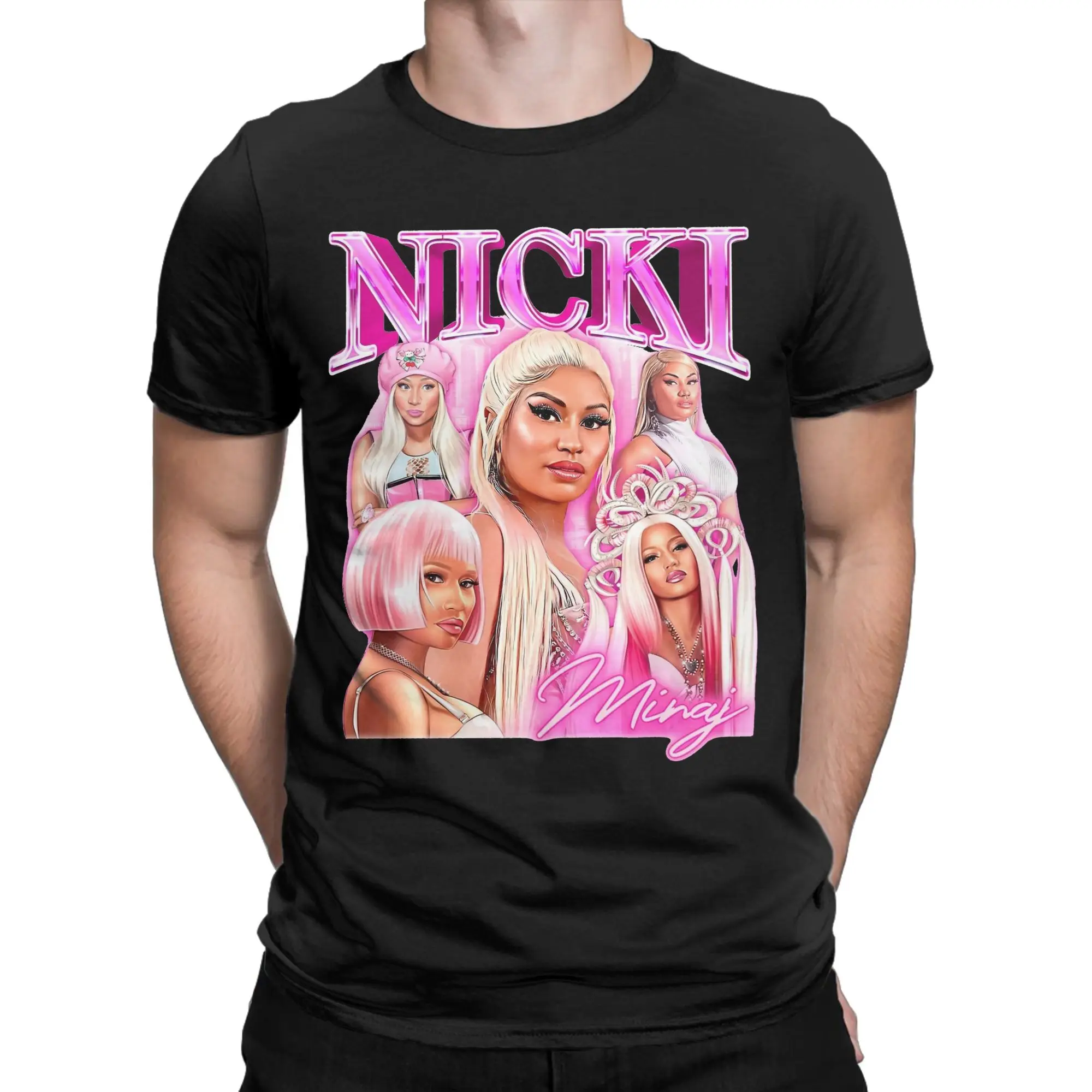 Camiseta Nicki Minaj Queen of Rap in Gag City, camiseta de algodão puro, camiseta engraçada de manga curta com gola redonda, camiseta de verão