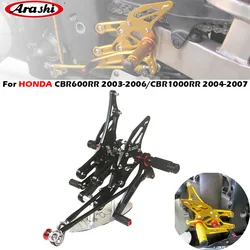 Arashi Motorcycle footrest footpeg pedal foot peg Rearset Rear Set foot rest For HONDA CBR600RR 2003-2006 CBR1000RR 2004-2007