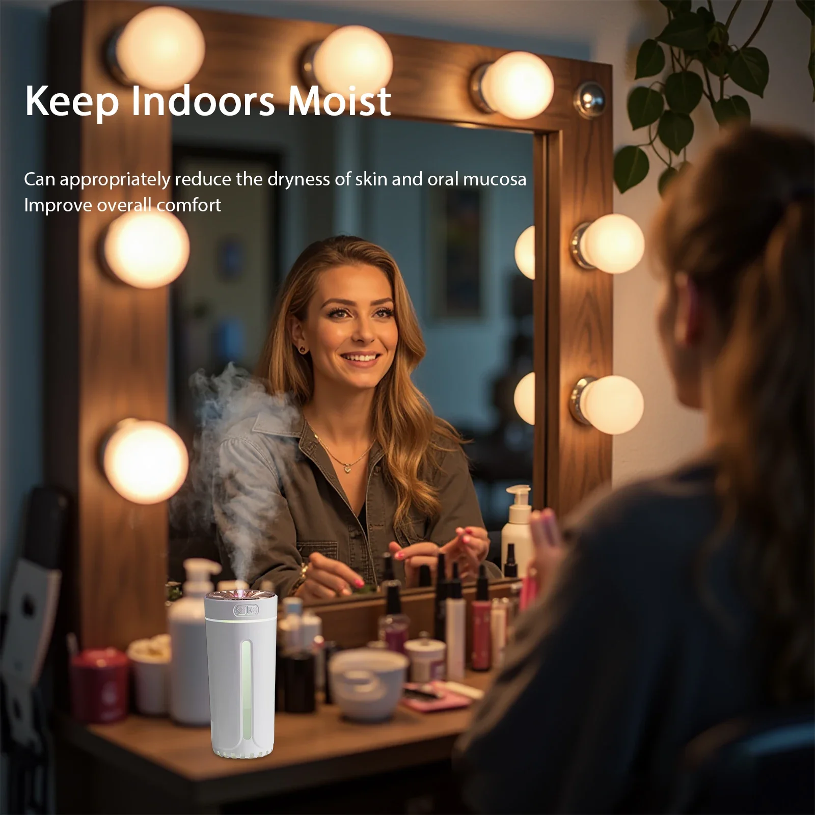 Автомобильный увлажнитель воздуха 300 мл, мини-портативный спрей-освежитель воздуха, домашний светодиодный небольшой испаритель эфирного масла, диффузор аромата в помещении