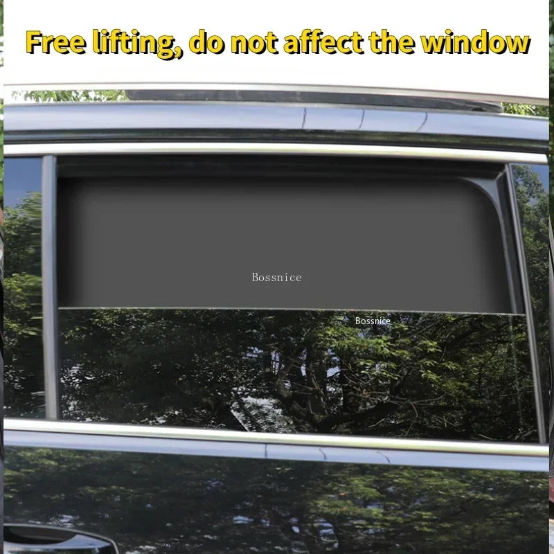 Universal Car Sunshade Window Magnetic Suction Sunshade Heat Insulation Cloth Cover Car Side Sunshade 2022