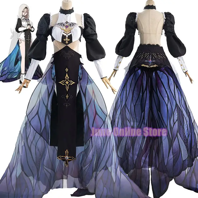 Game Honkai Impact 3 Aponia Cosplay Costume Nun Uniform Cosplay Dress Suits For Women Girl Role Play Outfit Fancy Saia