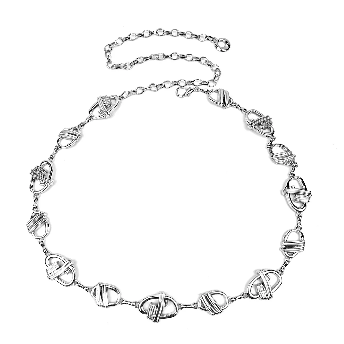 Женский элитный легкий роскошный пояс с цепочкой в стиле ретро, декоративный тонкий пояс для юбок, винтажная цепочка для тела