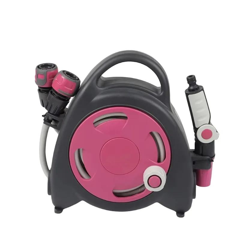 High Pressure 11.5m Mini Retractable Hose Reel Garden Water Hose Reel With Spray Nozzle