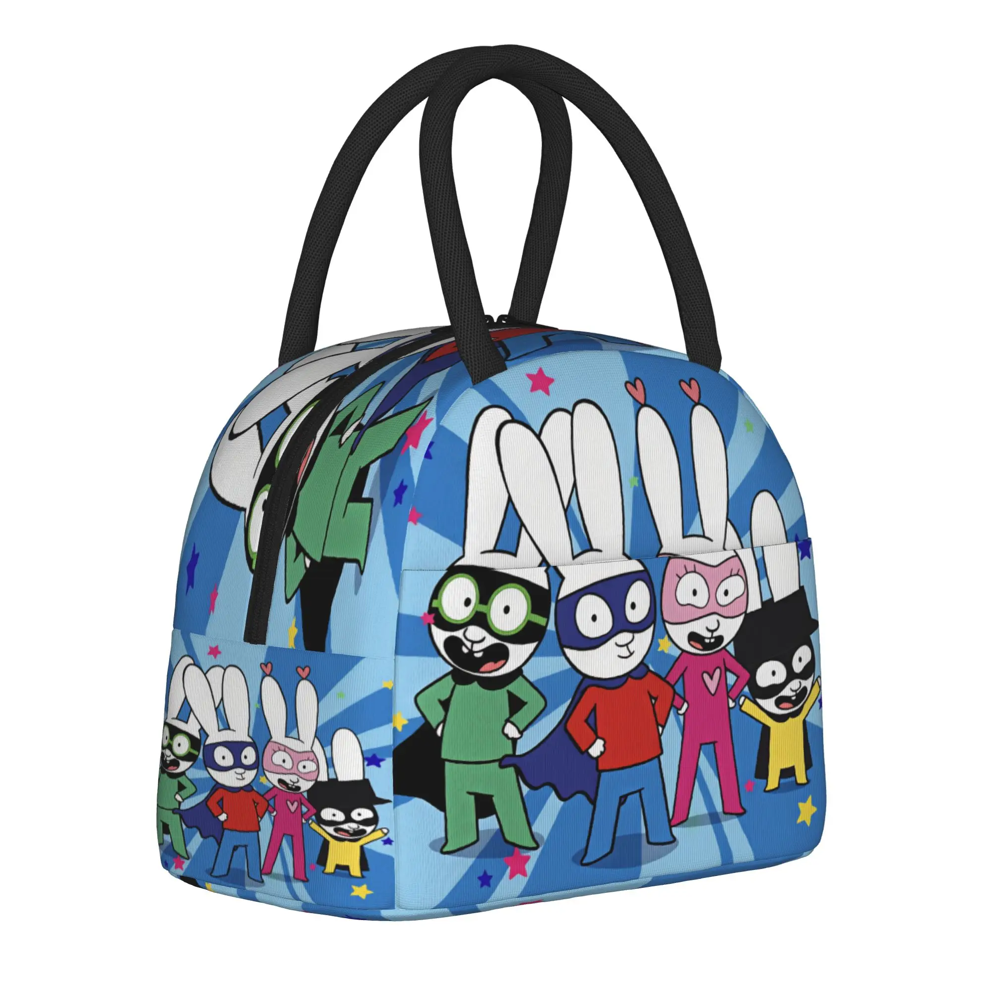 Simon Super Rabbit Lunch Bag  Portable Lunch Box Child Outdoor Picnic Graphic Cooler Bag Casual Waterproof Thermal Tote Handbags
