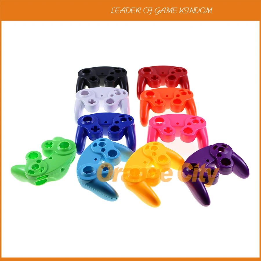 

10Sets For Nintend NGC Gamecube Controller Solid Color Housing Cover Transparent Shell Handle Case Handle Protective Accessories