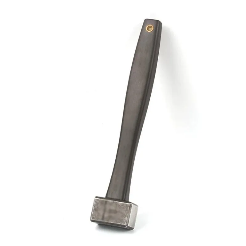 

MINI 29x25MM Square Hammer CNC Chamfered Blackened Stonewashed With Ebony Handle 280G 440C Steel Hammer Hardness HRC57