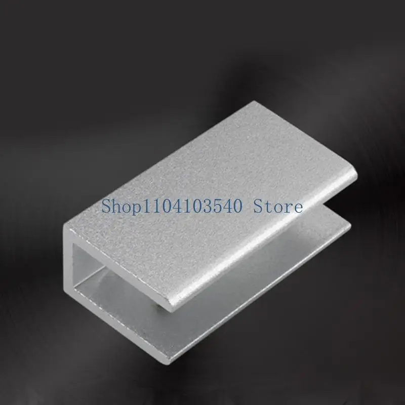 02DC 2Pcs Glass Shelf Brackets Home Furniture Hardware Glass Fixed Clips Hardware for Bathroom Living Room