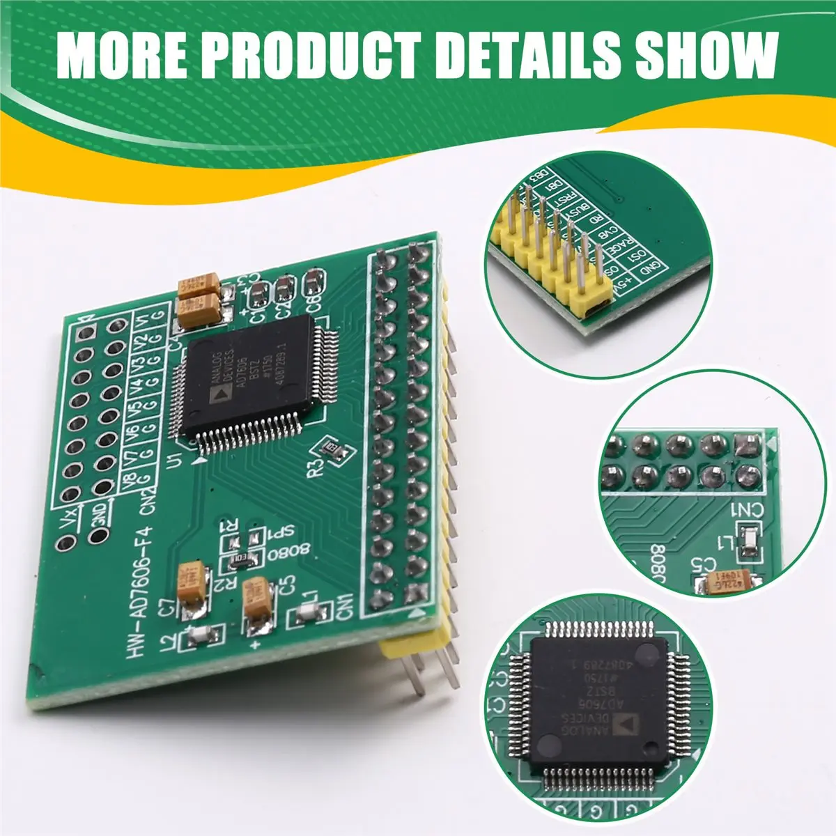 2026 New AD7606 16-Bit 8-Channel Synchronous Sampling ADC Module - 200KHz High-Speed Data Acquisition