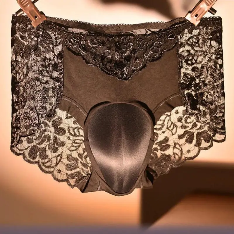 سراويل داخلية للرجال ملابس داخلية بمقدمة الجمل ملابس داخلية من Gaff ملابس داخلية سيسي ملابس داخلية نسائية رفيعة للغاية من الدانتيل