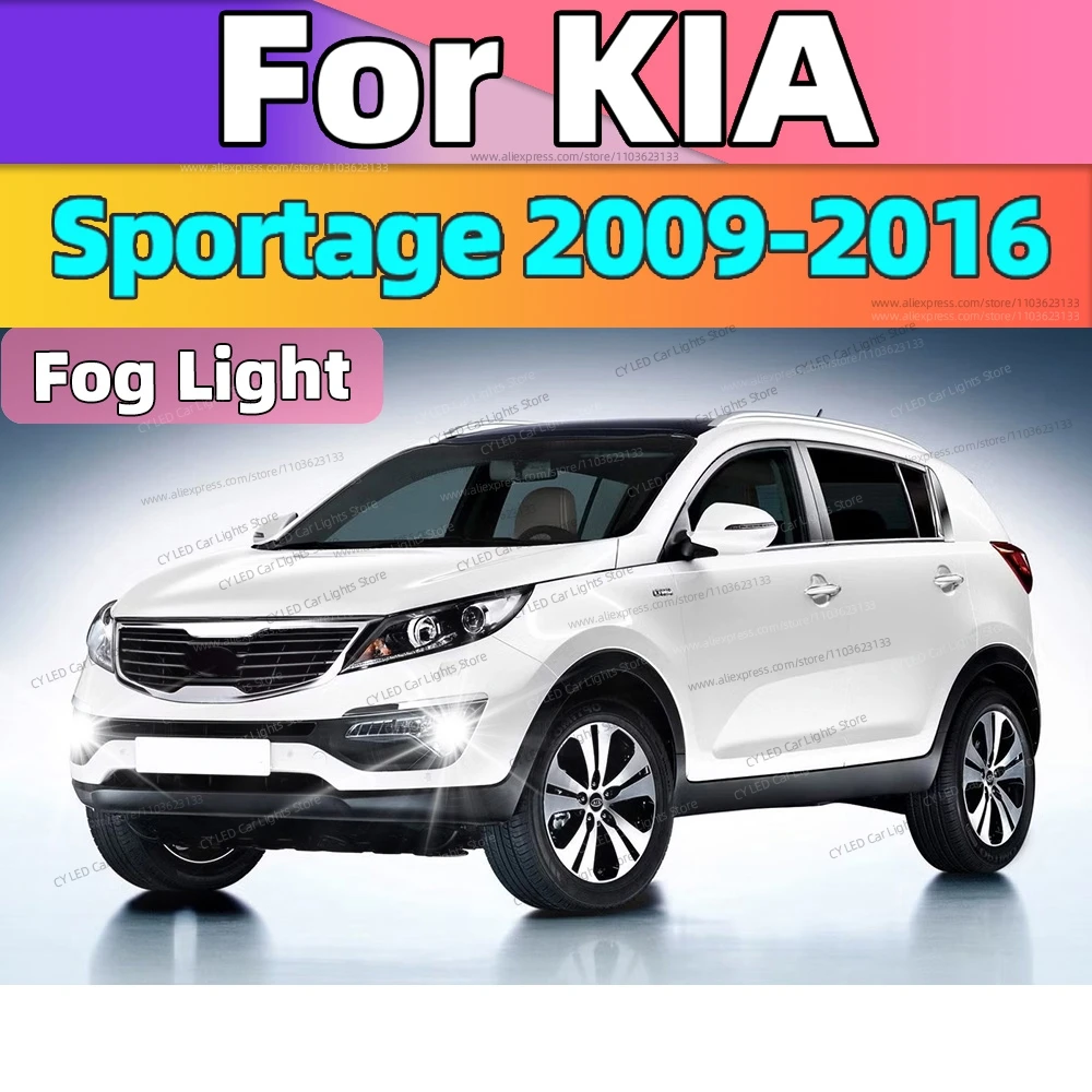 

LED Car Front Fog Light Lamps 20000LM Ultra Bright Auto Accessory For KIA Sportage 2009 2010 2011 2012 2013 2014 2015 2016