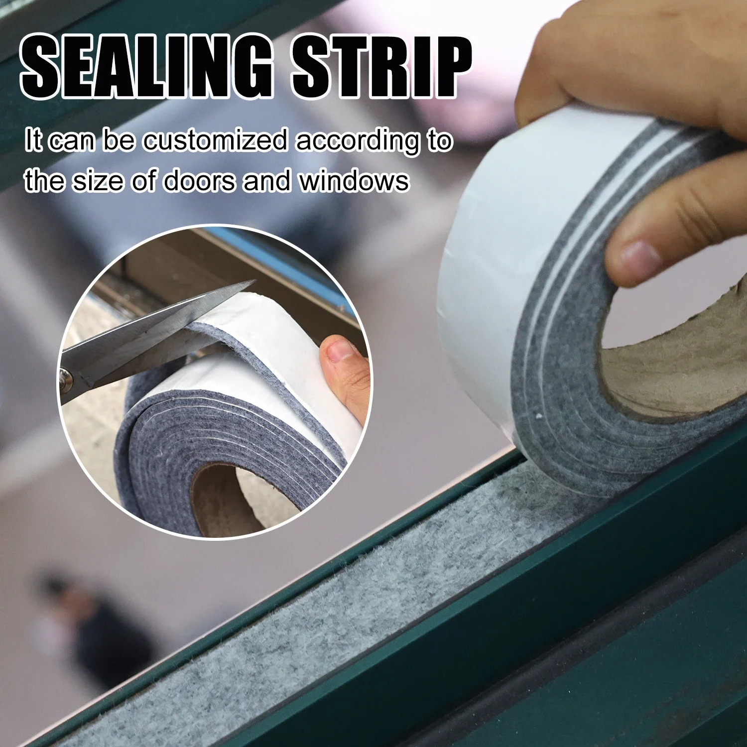 Самоклеящаяся фетровая лента 4 м/рулон — универсальная уплотнительная лента для дверей и окон, звукоизоляционная, противоскользящая накладка для мебели своими руками