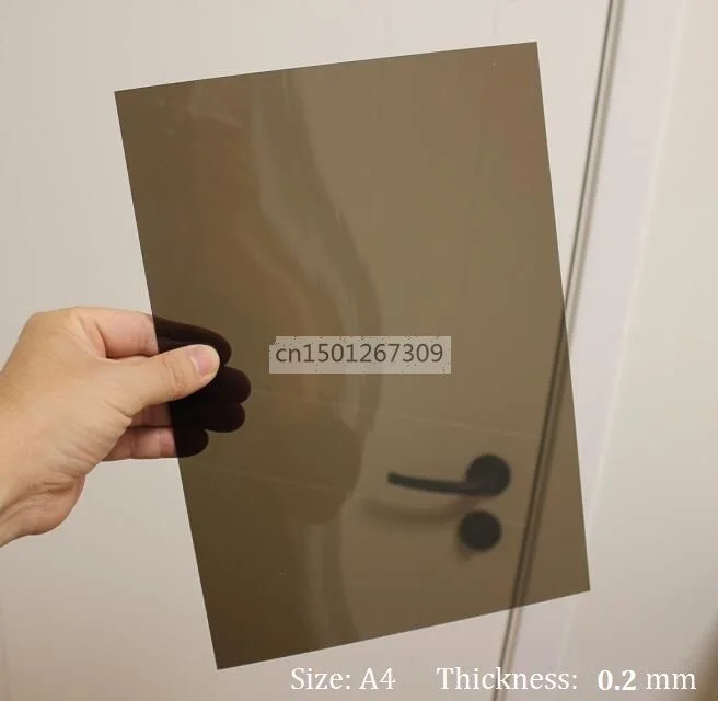 Size A4 Thickness 0.2mm Black Transparent Dark Clear Binding Cover PVC Acetate Sheets