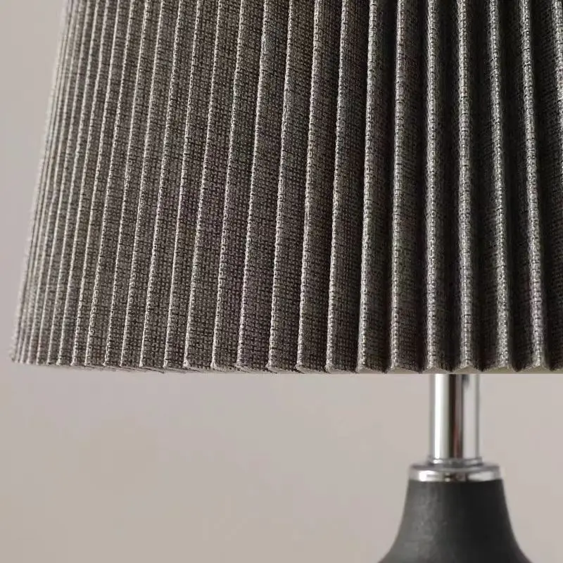 Ceramic Jar Table Lamp for Living Room Bedroom & Hotel Retro Style Designer Headboard Decoration with Cloth for HomeStay