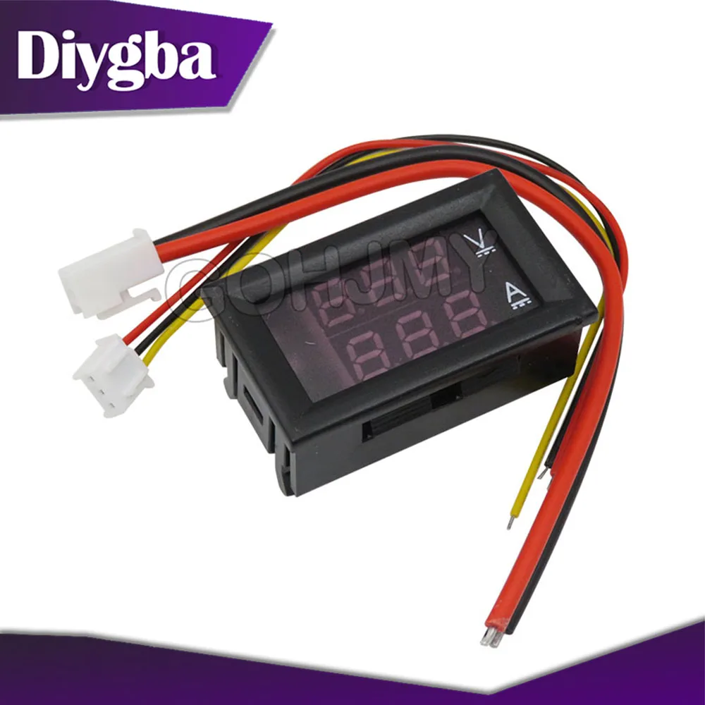 DC 0-100V 10A Digital Voltmeter Ammeter Dual Display Voltage Detector Current Meter Panel Amp Volt Gauge 0.28