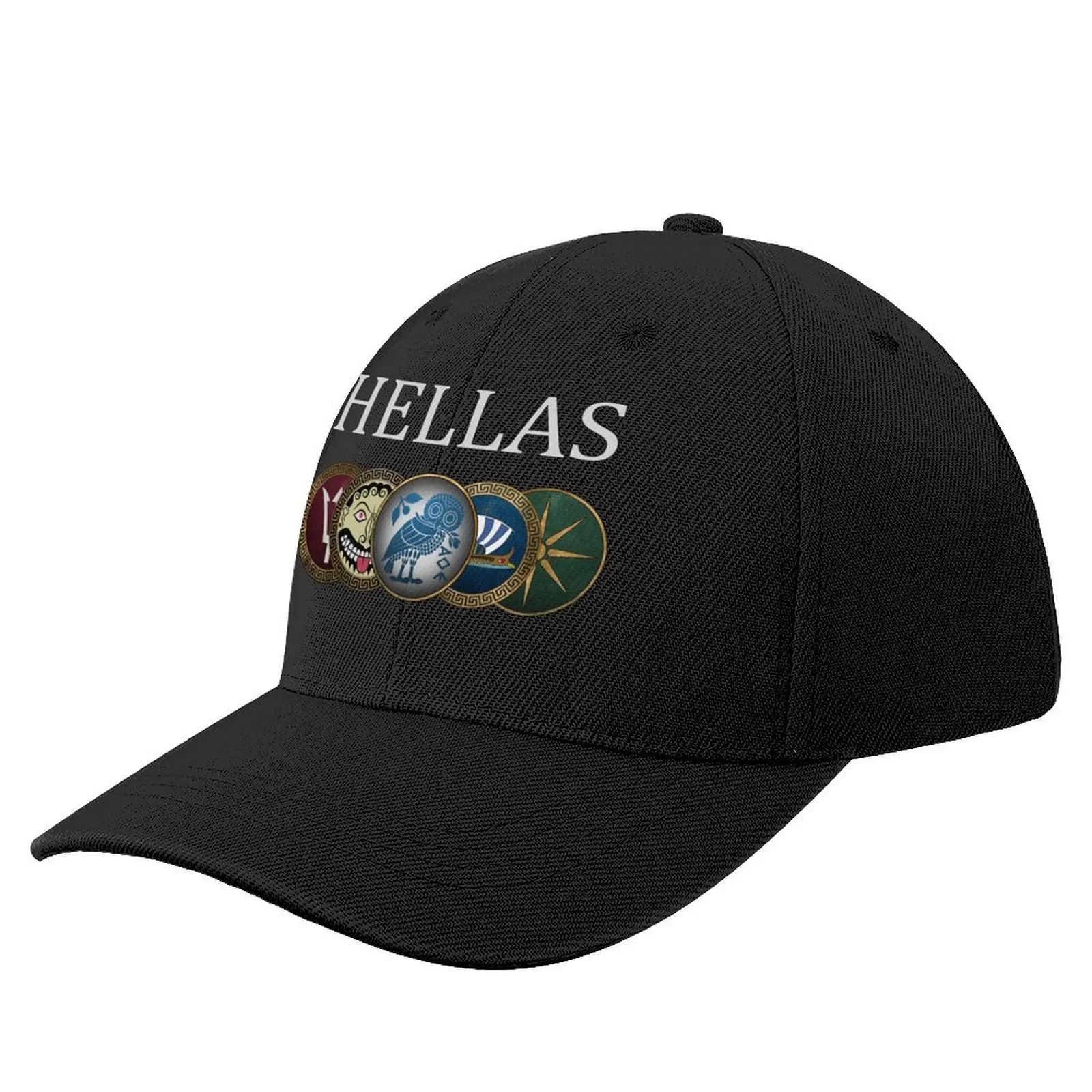 

Hellas Ancient Greece Hoplite Shields Phalanx Baseball Cap Hip Hop Hat Man Luxury Gentleman Hat Trucker Cap Men's Luxury Women's