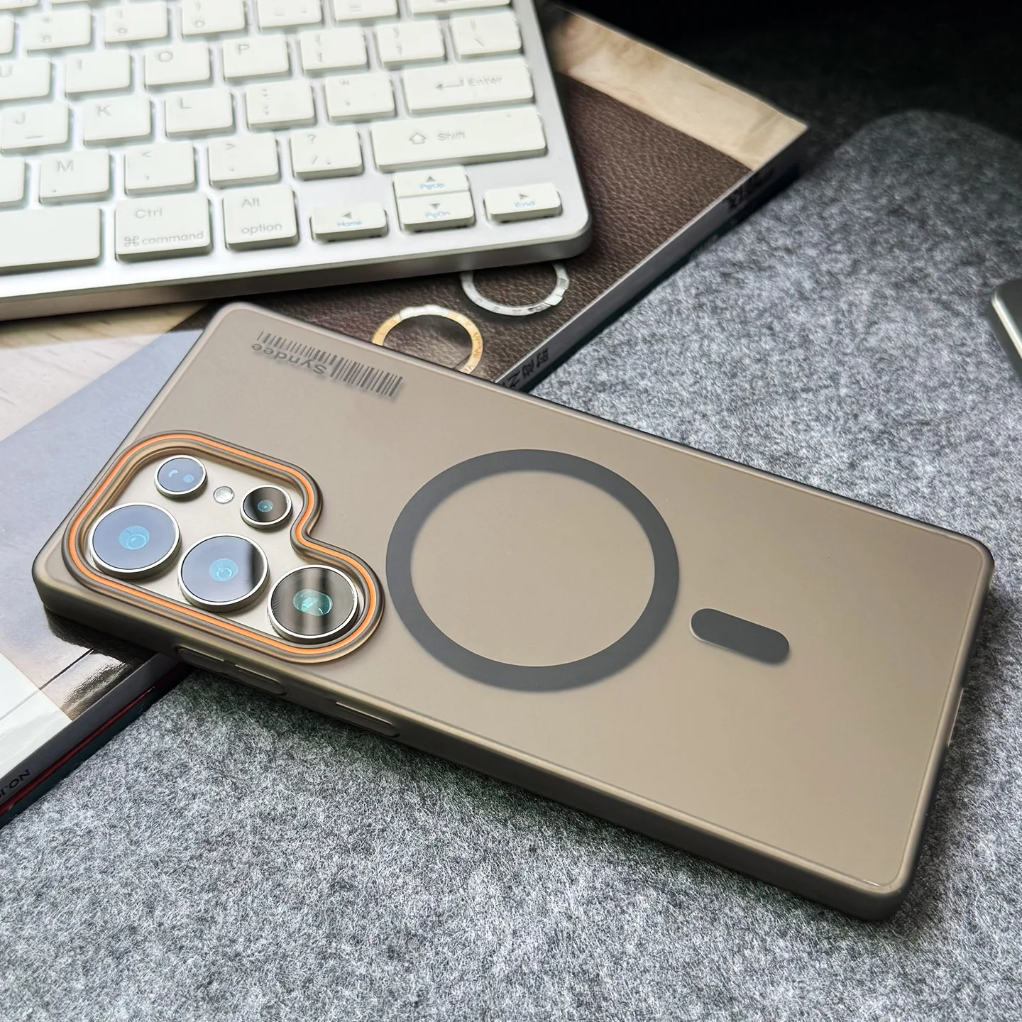 case for Samsung S26 S25 S24 S23 S22 S21 plus ultra soft-touch matte Translucent magnetic protective cover full coverage plain