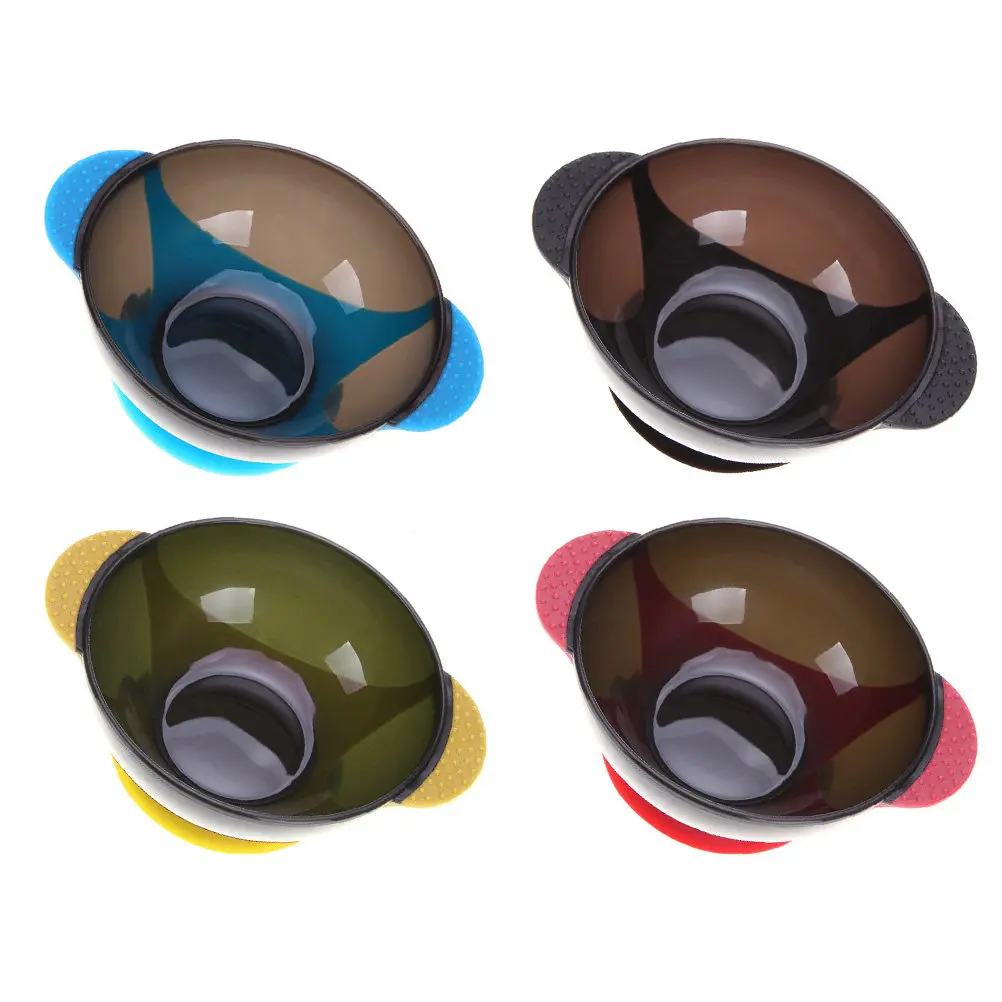 

4Pcs Hair Salon Color Bowls Silicone Suction Cup Mixing Bowl for Hair Dye Tinting Coloring Anti-Tilt Spill-Resistant Color