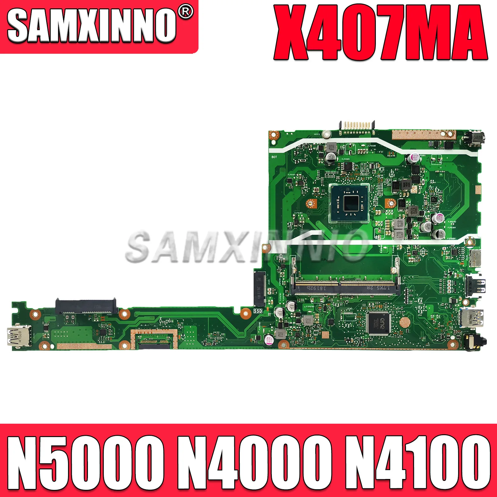 

SAMXINNO X407MA Mainboard For ASUS VivoBook X407M F407M F407MA Laptop Motherboard with N4000 N4100 N5000 CPU Fully Tested