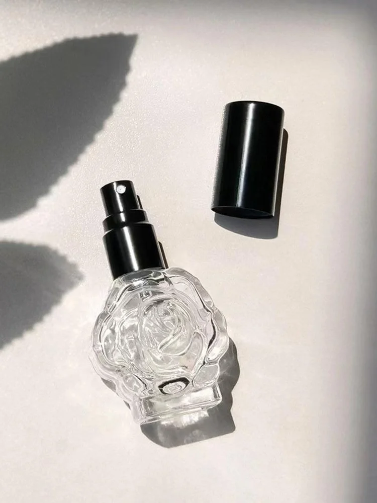 Mini d'extraction pulvérisateur élégant, d'extraction en verre, récipient cosmétique pour les vacances, 10ml