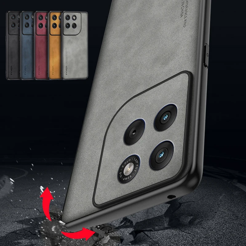 لموتورولا موتو X70 الهواء الجلد يشعر للصدمات ماتي حافظة جلدية لينة الغطاء الخلفي فوندا ل موتو X70 حامي الهواء الشيكول #3