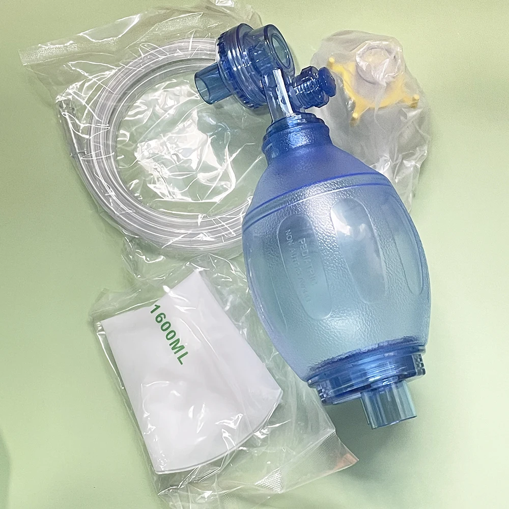 First Aid Training Resuscitation Ambu Bag And Mask Resuscitator For Kit Artificial Device pvc Manual Respirator