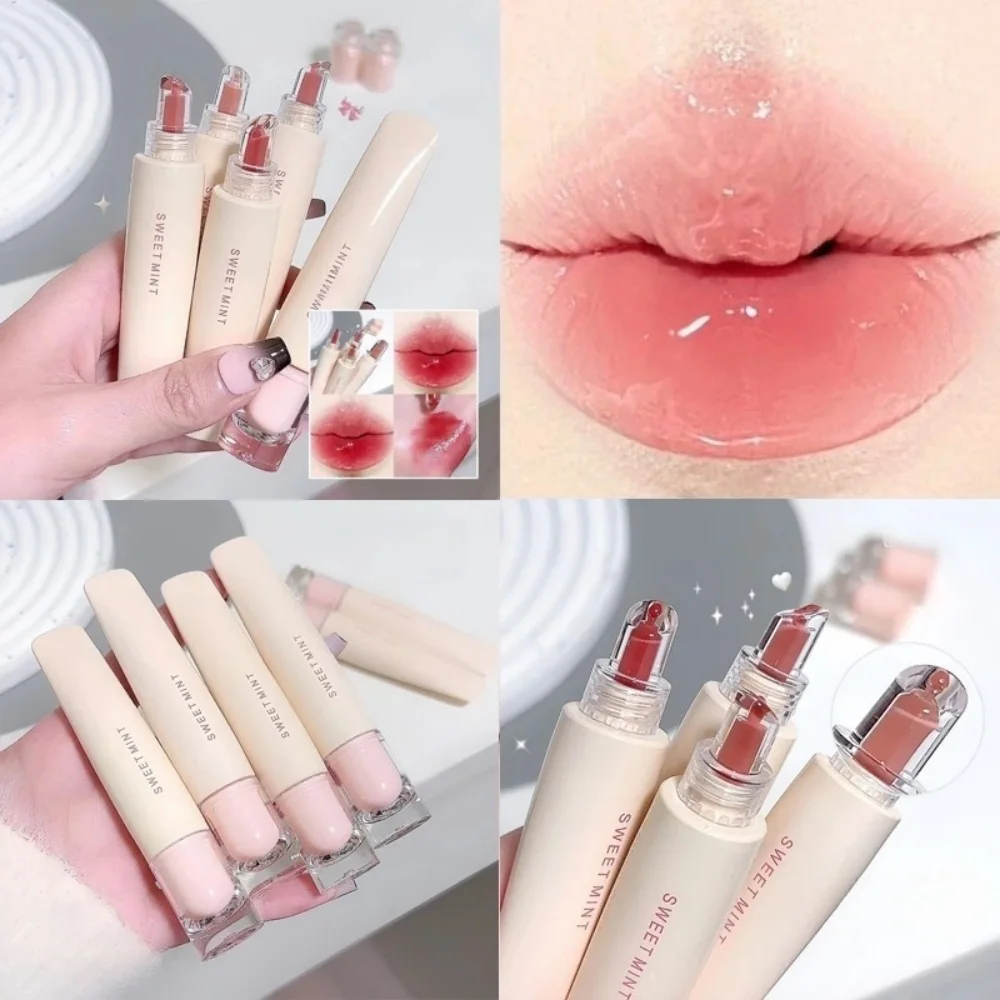 Crystal Jelly Lip Gloss Mirror Water Liquid Lipstick Moisturizing Long Lasting Sexy Lip Plumper Lip Tint Makeup Korean Cosmetics