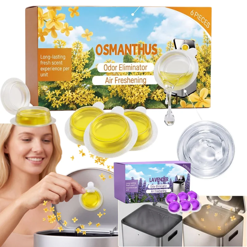 Gel Air Freshener - 6 Pack Osmanthus Lavender Scent Air