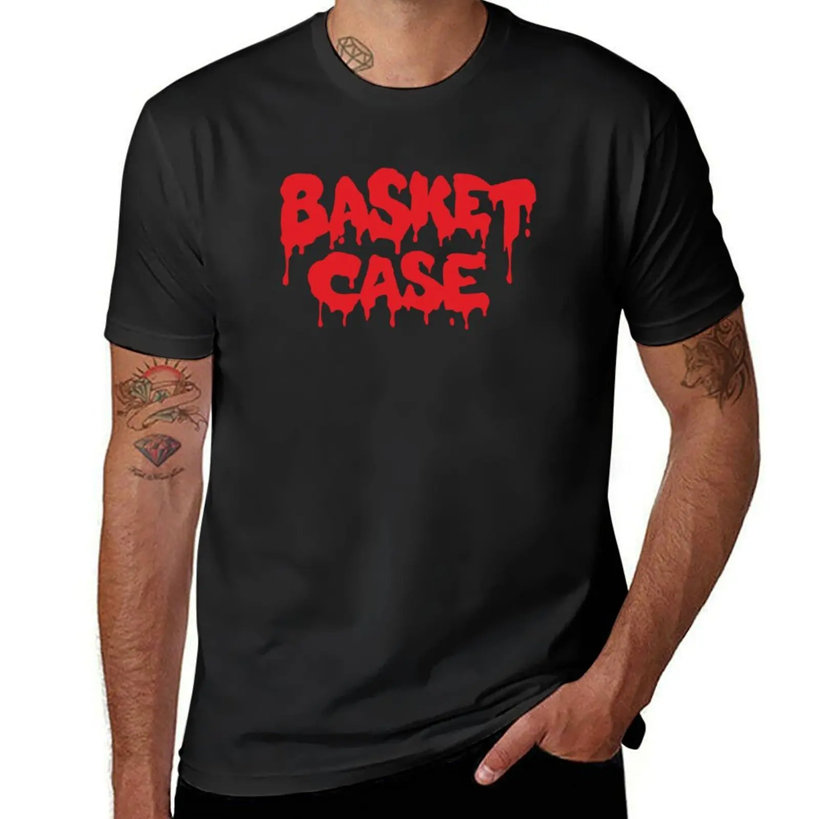 Basket Case T-Shirt anime summer top tops vintage Men's t-shirt