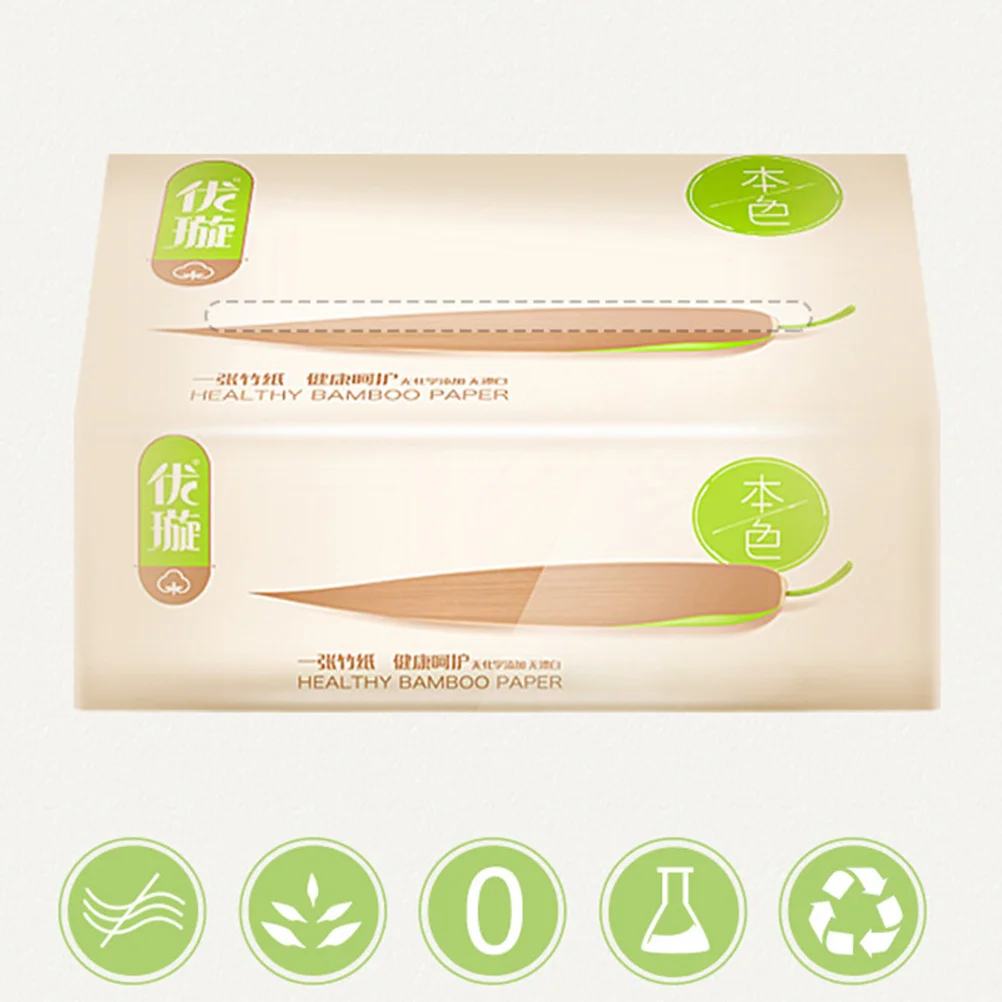 6 عبوات مناديل ورقية لب الخيزران صديقة للبيئة سريعة الامتصاص للمطبخ والحمام والفندق وورق استخلاص المساحات العامة #5