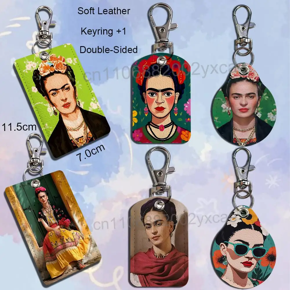 Mexican Legend Art Frida Kahlo Holder For Bank Business Work Card Holder Student Card Case Bus Card Keychain