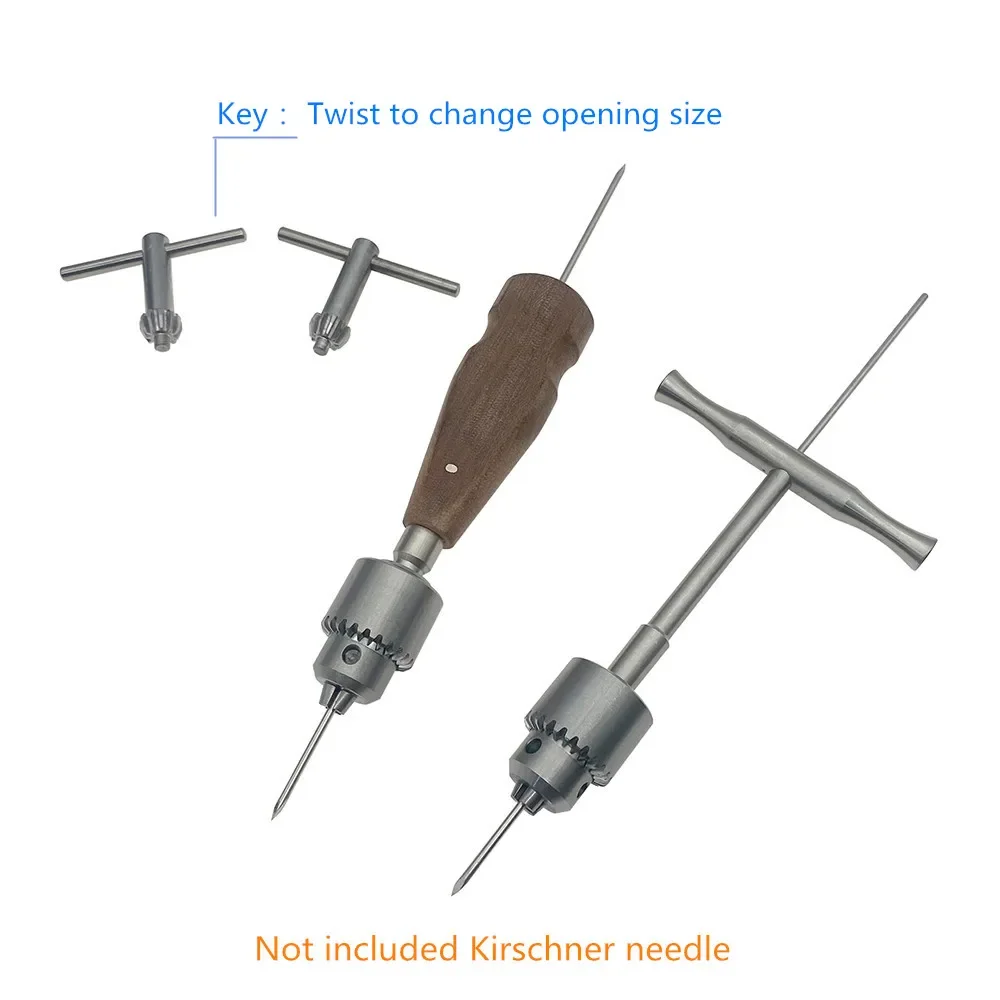 Orthopedic Hollow Hand Drill Pet Orthopedic Surgical Instrument Bone Hand Drill Kirschner Wire Locker 1pc