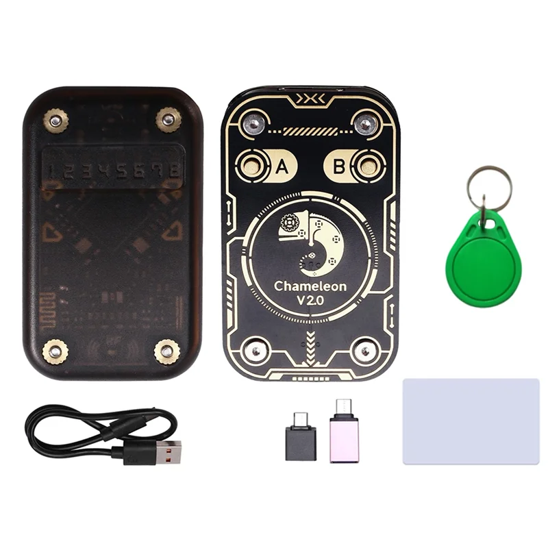 FFYY-Chameleon V2.0 UID Schlüsselanhänger/CUID-Karte 125K 13,56M NFC-Duplikator + RFID Smart Chip Reader Emulator Kartendecoder