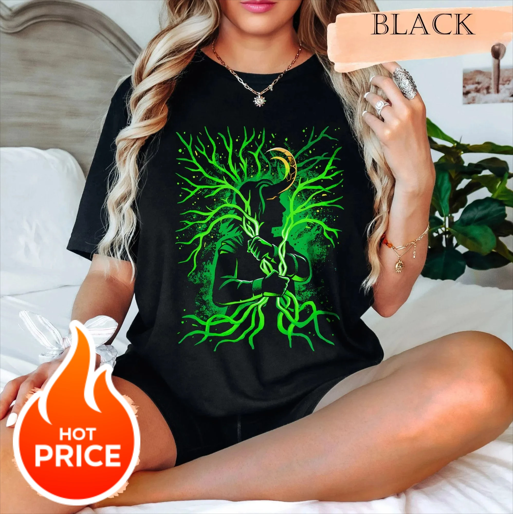 Retro Marvel Loki Dios de las historias silueta retrato camisa vengadores Campus Marvel Comics Marvel familia camisa a juego