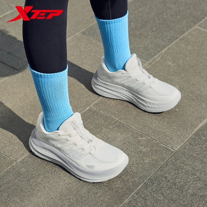 Xtep Cloud MAX Running Shoes For Women 2024 Autumn Comfortable Sports Shoes Cushion Lightweight Breathable Sneakers 876318110020