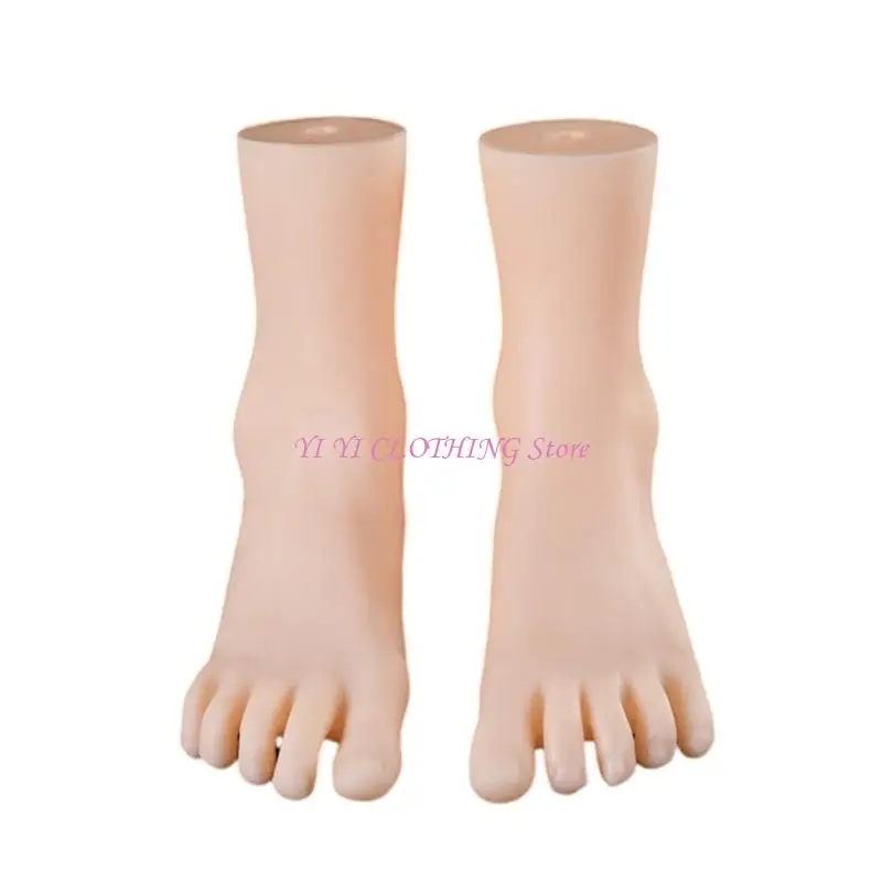 

N5KF 1 Pair Practical Female Foot Display Model Practice Training Model PVC Texture