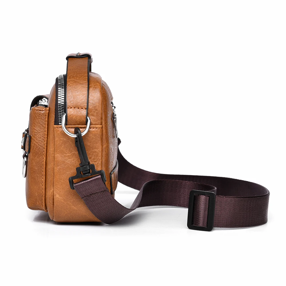 WEIXIER موضة حقيبة كتف رجالية بولي Leather حقائب يد جلدية للأعمال سعة كبيرة الرجال حقيبة ساع التنقل إلى العمل حقيبة رجل