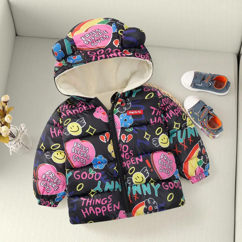 

Children's clothes 2023 new private baby baby outfit jacket children down cotton-padded jacket cotton-padded jacket