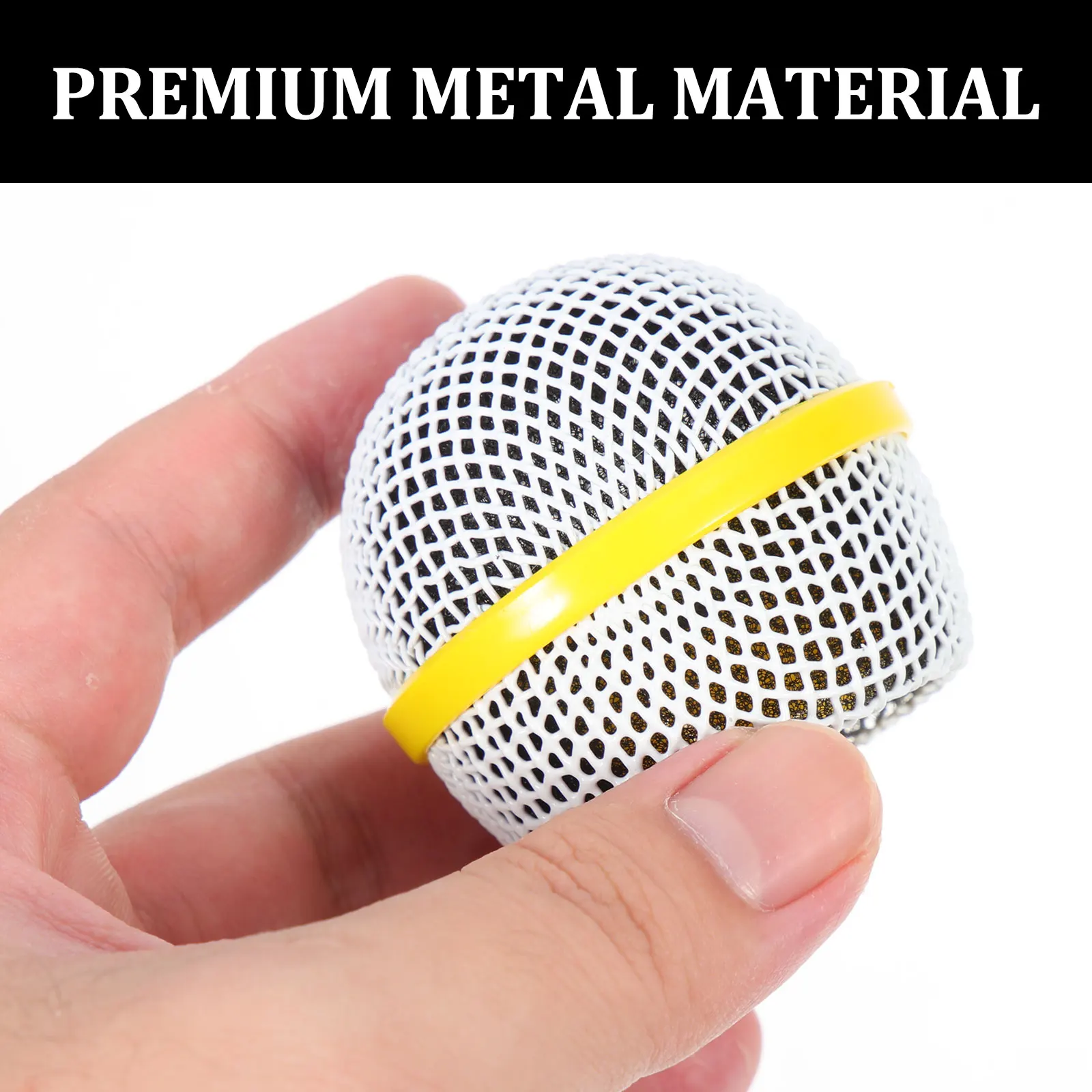 

10 Pcs Mic Replacement Metal Head Durable Grille Mesh Accessories Wear Resistant Hard Deform Foam Filter Wind Breath Pop Noises