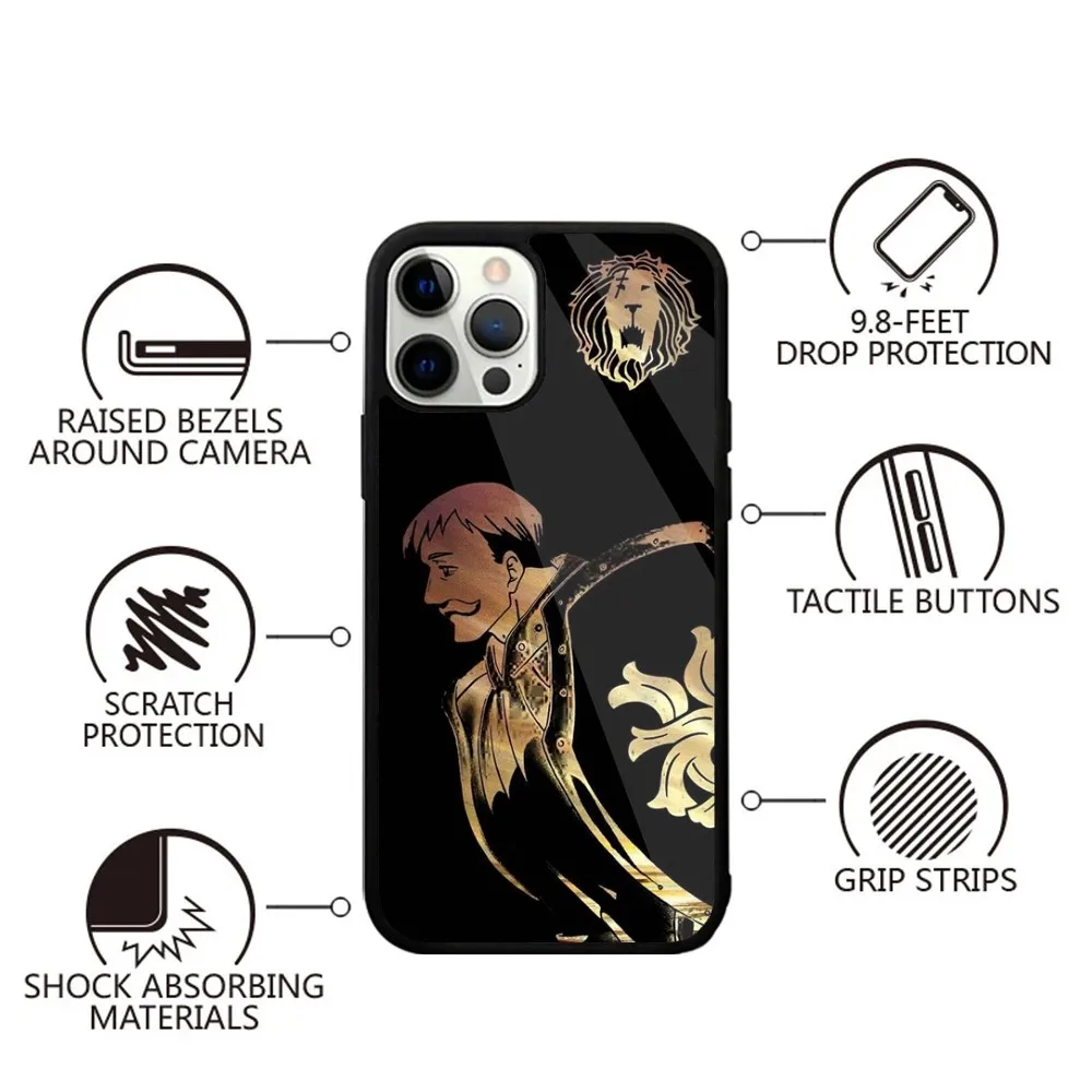 Escanor Seven Deadly Sins  Phone Case For iPhone 15,14,13,12,11,Plus,Pro,Max Mini Magsafe Magnetic Wireless Charging