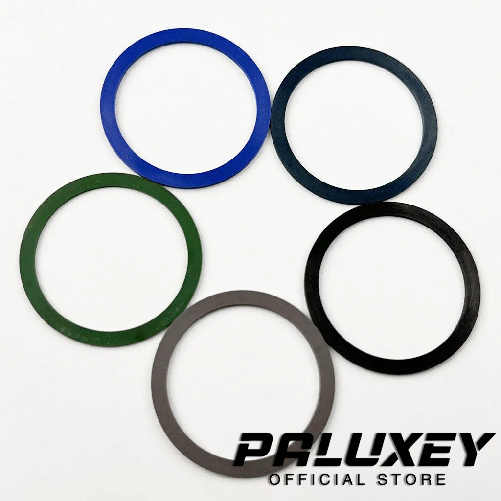 38mm Black Blue Green Bezel Insert Ceramic Bezel Luminous Watch Ring Accessories For 40mm Vintage Diving Case Watch Replacement