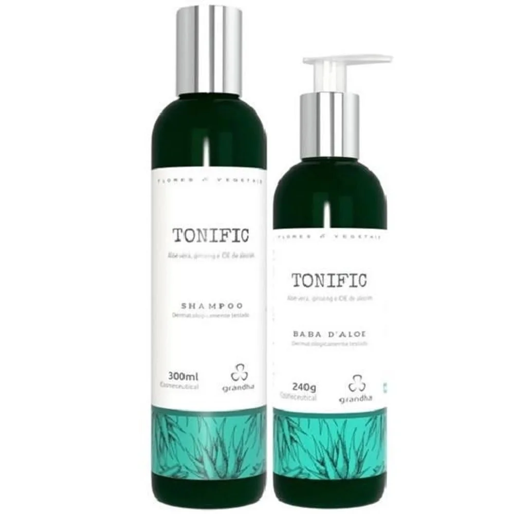 Grandha Tonific Kit Shampoo 300ml + Baba D'Aloe 240g