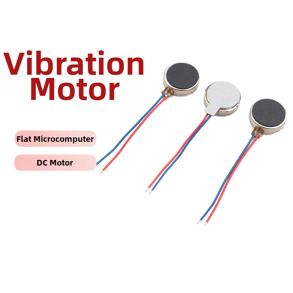 5pcs 10*2.7MM 1027 Micro Vibration Motor Direct Current DC 3V Flat Coin Button-Type Motor Mobile Cell Phone Pager Tablet Parts